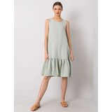 RUE PARIS Dress-328-SK-5074.76-pistachio | Shoptok.si