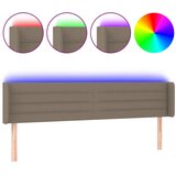  LED uzglavlje smeđesivo 163x16x78/88 cm od tkanine | shoptok.hr
