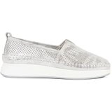 GOODIN Silver shoes made of natural leather | shoptok.hr