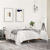 Okvir za krevet boja hrasta 150x200cm konstruirano drvo i metal | shoptok.hr