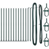 vidaXL Ograjni Stebri z osnovnimi ploščami 13 kosov Ø32mm 110cm cinkano jeklo Cene