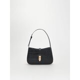 Reserved torba s krokodiljim vzorcem - črna | Shoptok.si