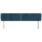 Uzglavlje s ušima tamnoplavo 203x23x78/88 cm baršunasto | Eponuda.ba