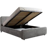 MID.YOU OBLAZINJENA POSTELJA 160 cm x 200 cm , les, umetna masa, tekstil, leseni material siva | Shoptok.si