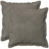  Jastuk s jastukom HOUTEN 2 kom. Svjetlosiva Baršun - Svjetlosiva 45 x 45 cm 2 | shoptok.hr