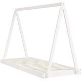 Okvir za dječji krevet bijeli 80 x 200 cm od masivne borovine | shoptok.hr