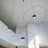 Nice Lamps Crna viseća svjetiljka ø 110 cm Elliot – Cijene