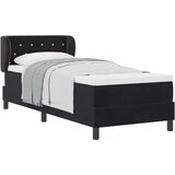  Krevet s opruga kutije s uzglavljem Crna 80 x 200 cm Baršun | shoptok.hr