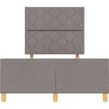 vidaXL Postelja v taupe barvi - 120x190 cm, Tkanina, (22049396) | Shoptok.si