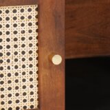 vidaXL klubske mizice s polico s shranjevanjem z vrati rjava 100 x 54 x 40 cm | Shoptok.si