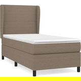  Box spring postelja z vzmetnico taupe 80x200 cm blago | Shoptok.si