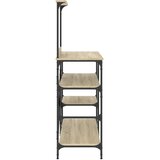  Pekarski stalak boje hrasta 90 x 40 x 132 cm od drva i metala | shoptok.hr