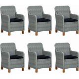  9-dijelni vrtni blagovaonski set od poliratana svjetlosivi Siva | shoptok.hr