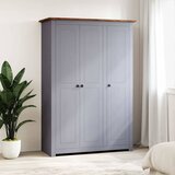  Ormar od borovine 3 vrata sivi 118x50x171,5 cm asortiman Panama | shoptok.hr