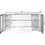 Livetastic Komoda Caro, Črna | Shoptok.si