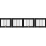  Vrata za pse s postoljem 4 pcs Crni hrast 100 x 80 cm | Eponuda.ba