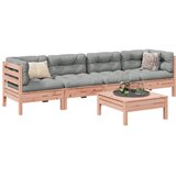  5-dijelni set vrtnih sofa s jastucima masivno drvo duglazije | Eponuda.ba