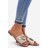 S. BARSKI Women's sandals on flat heel with decorative detail | Shoptok.si