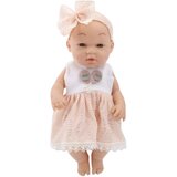 Baby Doll in a Pink Dress, Headband, Movable Arms and Legs, 30cm | Shoptok.si