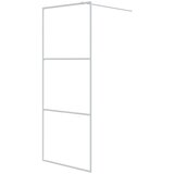 Pregrada za tuš bijela 80 x 195 cm s prozirnim staklom ESG | shoptok.hr