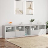  Komoda s LED svjetlima bijela 283x37x67 cm | Eponuda.ba