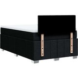 vidaXL Box spring postelja z vzmetnico črna 120x190 cm blago | Shoptok.si