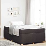  Konstrukcija postelje Temno rjava 120 x 200 cm blago | Shoptok.si