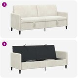 SOFA s pohranom Krem 192 x 78 x 87 cm Poliester | Shoptok.si