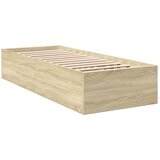  Okvir za krevet boja hrasta 90 x 190 cm od konstruiranog drva | Eponuda.com