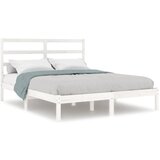 Furnova Posteljni okvir bel iz trdnega lesa 120x190 cm, (21938897) | Shoptok.si