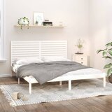  Okvir za krevet od masivnog drva bijeli 180 x 200 cm veliki | shoptok.hr