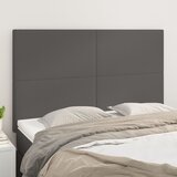  Uzglavlje sivo 144x5x118/128 cm umjetna koža | shoptok.hr