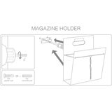 LIND DNA Metalni/od eko kože držač za časopise Hippo M – | shoptok.hr