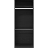 Ormarić s policom Crni hrast 80 x 50 x 200 cm Konstruirano drvo | shoptok.hr