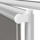 vidaXL Roleta Blackout siv 130x130 cm Širina tkanine 126,6 cm | Shoptok.si