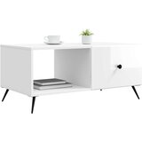  Kava Stol Bijela visokog sjaja 90 x 50 x 40 cm | shoptok.hr