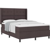 vidaXL Box Spring postelja z vzmetnico, temno rjava, 140x200 cm, tkanina, (22050433) | Shoptok.si