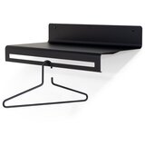 Spinder Design Crna metalna zidna vješalica s policom Sway – | shoptok.hr