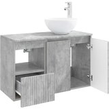 Set namještaja za kupaonicu 2 kom. Betonska siva 49,5 x 41 x 80 cm | shoptok.hr