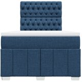 Krevet s oprugama i madracem plavi 120 x 190 cm od tkanine | Eponuda.ba