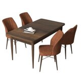 Hanah home set trpezarijski sto i 4 stolice arp baroque tile red | ePonuda.com