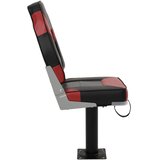  Sjedala za brod s postoljem 2 kom okretna za 360° Crna i crvena | Shoptok.si