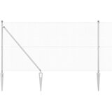 vidaXL varjena žičnata ograja z 7 zabijanjem 1.4x10 m pocinkano jeklo | Shoptok.si