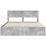  Konstrukcija postelje Beton 180 x 200 cm Masivno borovo les, (5000103659) | Shoptok.si