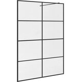 Pregrada za tuširanje s prozirnim staklom ESG 140 x 195 cm crna | Eponuda.ba