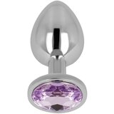 Ohmama Anal Plug Metal Violet 9cm Cene