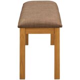  Klupa za blagovanje 95 x 32 x 45 cm Čvrsto Hrastovo Drvo Siva | shoptok.hr
