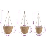  kom. Prirodna Ø26 x 19 cm 100% morska trava - Prirodna Viseće | shoptok.hr