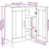 vidaXL Kreveta Umjetnički hrast 69,5 x 34 x 90 cm | shoptok.hr