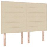  Kraljevska postelja z vzmetnico Bež 140x200 cm Tkanina, (22083586) | Shoptok.si